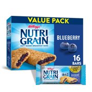 Kellogg's Nutri-Grain, Soft Baked Breakfast Bars, Blueberry, 20.8 Oz, 16 Ct