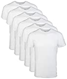 6 pack XL Gildan Men's Crew T-Shirts, White